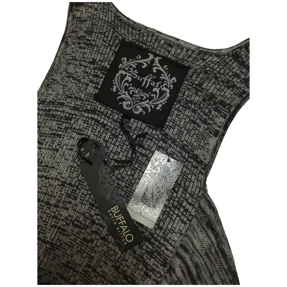 New Buffalo By David Bitton Waterfall Drape Open Sleeveless Cardigan L - Picture 7 of 9